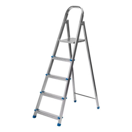 Стремянка Сибртех 97837, 5 ступеней, стальная, оцинкованная купить в Ханты-Мансийске