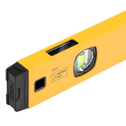 Уровень алюминиевый Denzel, магнит, фрезерованный, 3 глазка (1 зеркал.), 0,5 мм/м, 1000 мм, 33693 купить в Ханты-Мансийске