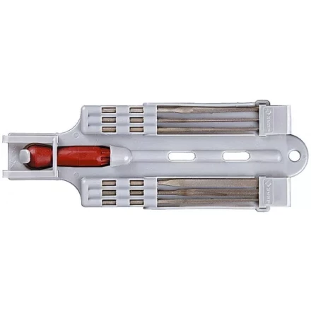 Набор ЗУБР: Надфили с пластиковой ручкой, с подвеской, 140мм, 6шт 4-16055-H6 купить в Ханты-Мансийске