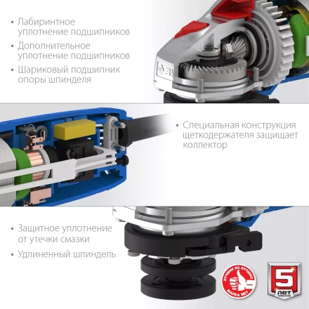 Машина углошлифовальная компактная УШМ-П115-750 серия ПРОФЕССИОНАЛ купить в Ханты-Мансийске