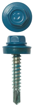 Саморезы ЗУБР окраш., RAL 5009 небесно-голуб., для крепл. кров. матер. к дерев. обреш., 4.8x29мм, 400шт 4-300315-48-029-5009 купить в Ханты-Мансийске