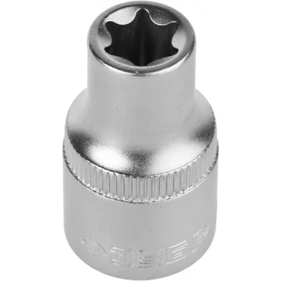 Головка торцовая ЗУБР "МАСТЕР" (1/2"), Cr-V, E-TORX, хроматированное покрытие, E12 27719-12