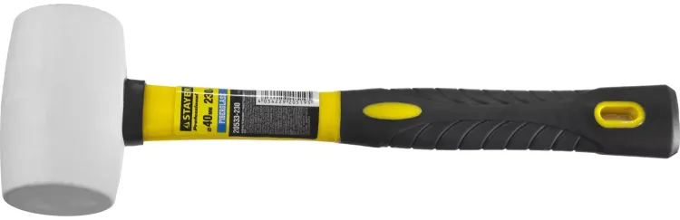 Киянка STAYER "PROFI" резиновая БЕЛАЯ, с фиберглассовой ручкой, 230г 20533-230 купить в Ханты-Мансийске