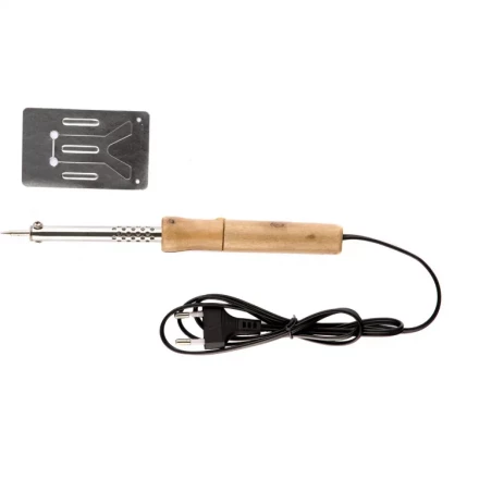 Паяльник с ручкой из дерева 40 Вт 220 В Sparta 913102 купить в Ханты-Мансийске