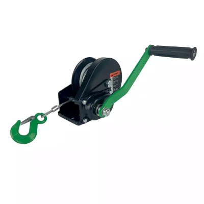 Лебедка ручная барабанная с тормозом HITCH HWB 800 800 кг канат 10 м (SZ073182)