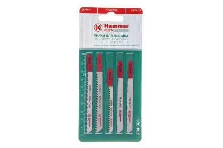 Пилки для лобзика HAMMER JG WD-PL-MT set No6 (5pcs) купить в Ханты-Мансийске
