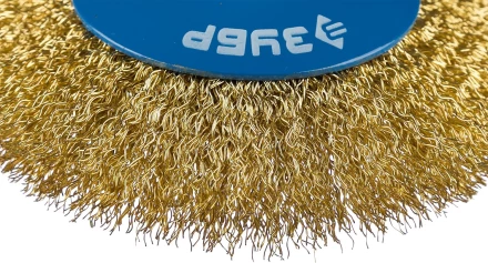 ЗУБР "ПРОФЕССИОНАЛ". Щетка коническая для УШМ, витая латунированная стальная проволока 0,3мм, 115ммхМ14 35267-115_z02 купить в Ханты-Мансийске