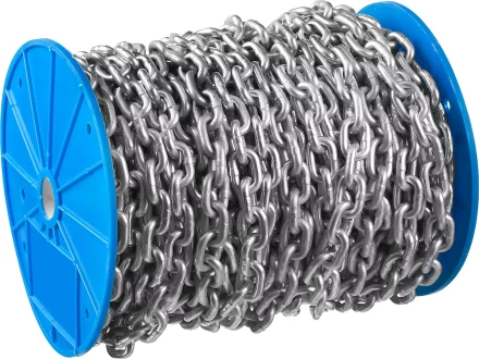 Цепь ЗУБР &quot;ПРОФЕССИОНАЛ&quot; короткозвенная, DIN 766, оцинкованная сталь, d=6мм, L=30м 4-304050-06 купить в Ханты-Мансийске
