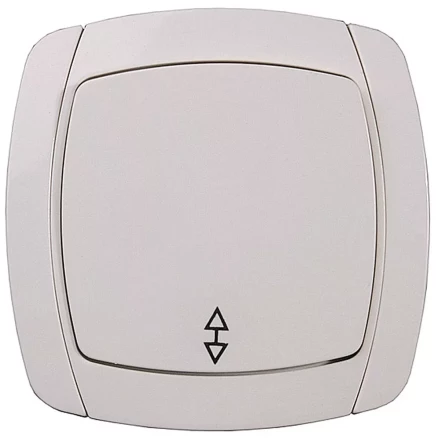 Выключатель СВЕТОЗАР "CITY LIGHT" проходной одноклавишный в сборе, бежевый, 10А/~250В SV-54237-B купить в Ханты-Мансийске