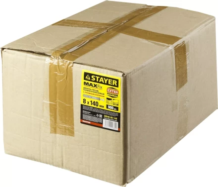Дюбель-гвоздь полипропиленовый, потайный бортик, 8 x 140 мм, 500 шт, STAYER Master 30640-08-140 30640-08-140 купить в Ханты-Мансийске