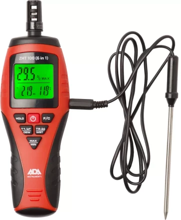 Измеритель влажности и температуры бесконтактный ADA ZHT 100 (6 in 1) купить в Ханты-Мансийске