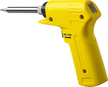 Паяльник с пистолетной пластмассовой рукояткой, STAYER &quot;PROFI&quot; PROTerm, 55308-130, 30 - 130 Вт, с керамическим нагревательным элементом 55308-130 купить в Ханты-Мансийске