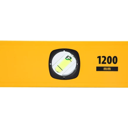 Уровень алюминиевый Denzel 33694, магнит, фрезерованный, 3 глазка (1 зеркал.), 0,5 мм/м, 1200 мм купить в Ханты-Мансийске