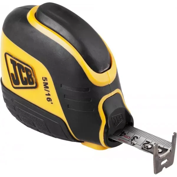 Рулетка JCB, автостоп, двусторонняя шкала, двухкомпонентный корпус, 5м JMS003 купить в Ханты-Мансийске