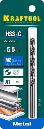 Сверла по металлу HSS-G Оберон 29651-5.5 купить в Ханты-Мансийске