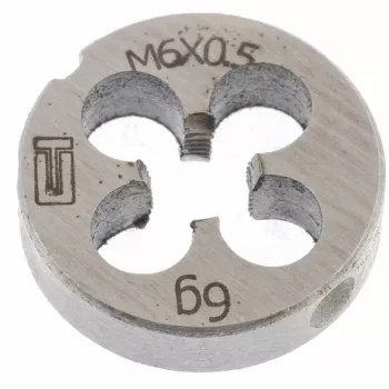 Плашка М6 х 0,5 мм  СИБРТЕХ 77015 купить в Ханты-Мансийске