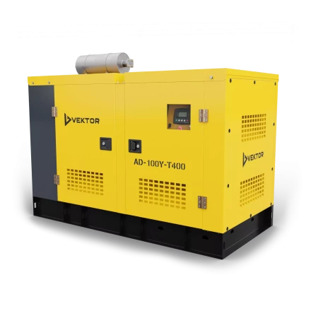 Дизельный генератор Vektor AD-100Y-T400 в шумозащитном кожухе с АВР купить в Ханты-Мансийске