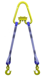 Строп текстильный двухветвевой 2СТ 1.25 т L=5 м SF6 30 мм Звено РТ-3