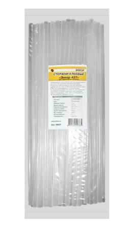 Стержень клеевой 7х300мм ЭНКОР 437 80 шт 50437 купить в Ханты-Мансийске