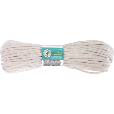 Шнур бельевой полипропиленовый с сердечником  D-5 мм L-15 м цветнойELFE 93709 купить в Ханты-Мансийске