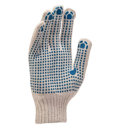 Перчатки трикотажные, с 2хПВХ точкой, 7 класс// Россия 67824 купить в Ханты-Мансийске