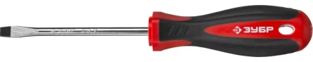 Отвертка ЗУБР "МАСТЕР", Cr-v, эргономичная двухкомпонентная рукоятка, SL6,5x100мм 25061-6.5-100_z03 купить в Ханты-Мансийске