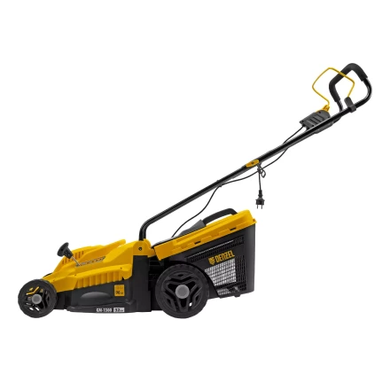 Газонокосилка электрическая GM-1300, 1300 Вт, шир. 32 см, 5 уров., травосб. 35 л Denzel 96627 купить в Ханты-Мансийске