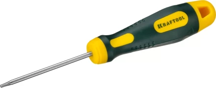 Отвертка KRAFTOOL, Cr-Mo-V сталь, двухкомпонентная противоскользящая рукоятка, TORX Hole, №8x60мм 250077-8-060 купить в Ханты-Мансийске