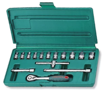 Набор головок торцевых 1/4&quot;DR 4-14мм 15предметов Jonnesway S04Н2715S 47482 купить в Ханты-Мансийске