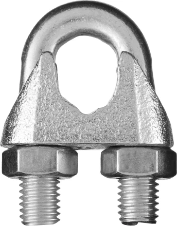 Зажим троса DIN 741, оцинкованный, 5мм, 100 шт, STAYER Master 30535-05 30535-05 купить в Ханты-Мансийске