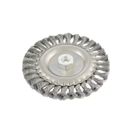 Щетка для УШМ 150 мм М14 плоская крученая проволока 0,8 мм MTX 74645 купить в Ханты-Мансийске