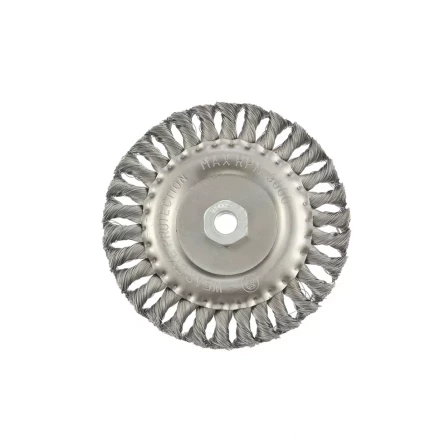 Щетка для УШМ 150 мм М14 плоская крученая проволока 0,8 мм MTX 74645 купить в Ханты-Мансийске