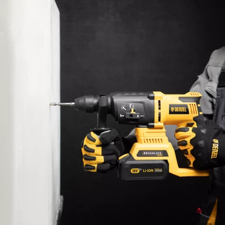 Бур по бетону Denzel, 8 x 110 мм, двойная спираль, три пылеотводящие кромки, 705010 купить в Ханты-Мансийске