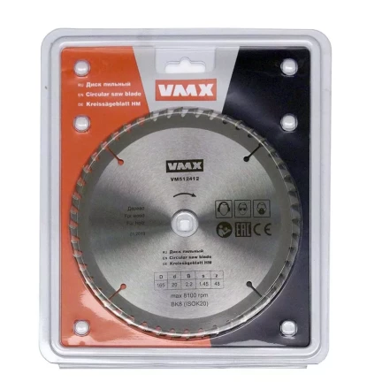 Диск пильный ф165х20 z48 дерево VMX 512412 купить в Ханты-Мансийске
