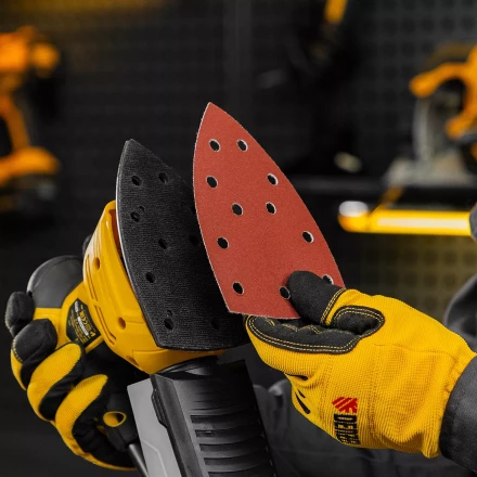 Треугольник абразивный на ворc. подложке под "липучку", перф., P 180, 150х150х100 мм, 5 шт. Denzel 738647 купить в Ханты-Мансийске