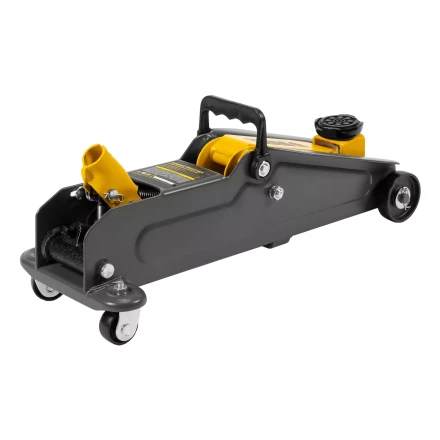 Домкрат гидравлический подкатной Denzel 51231, 2 т, 135-385 мм, в пласт. кейсе купить в Ханты-Мансийске