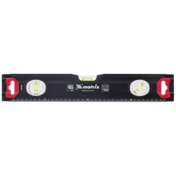Уровень алюминиевый усиленный 400 мм MATRIX артикул 34360