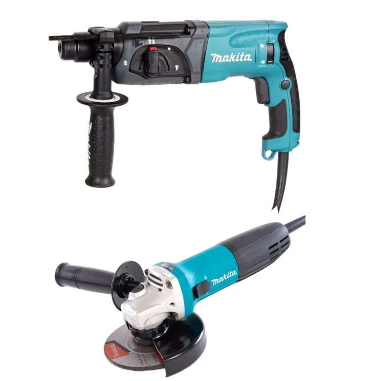 Набор инструмента Makita DK0120 (УШМ GA5030+ перфоратор HR2470) купить в Ханты-Мансийске