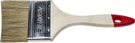 Кисть плоская STAYER &quot;UNIVERSAL-STANDARD&quot;, светлая натуральная щетина, деревянная ручка, 75мм 0101-075 купить в Ханты-Мансийске