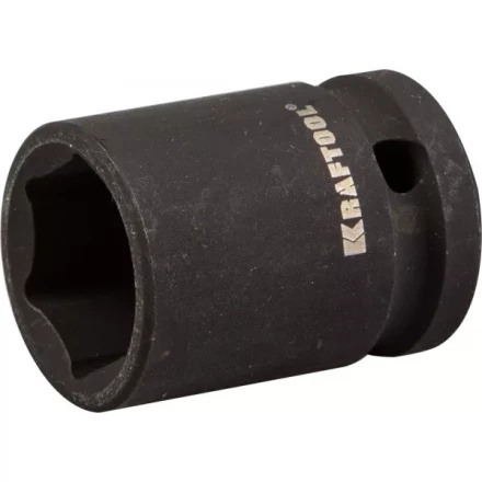 Торцовая головка KRAFTOOL &quot;INDUSTRIE QUALITAT&quot; ударная (1/2&quot;), FLANK, Cr-Mo, фосфатированная, 19 мм 27940-19_z01 купить в Ханты-Мансийске