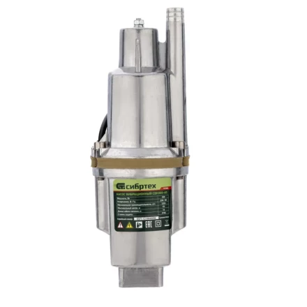 Вибрационный насос СВН300-40, верхний забор, 300 Вт, напор 75 м, 1200 л/ч, кабель 40 м Сибртех 99304 купить в Ханты-Мансийске