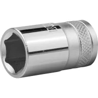 Торцовая головка KRAFTOOL "INDUSTRIE QUALITAT", Cr-V, FLANK, хромосатинированная, 1/2", 15 мм 27805-15_z01