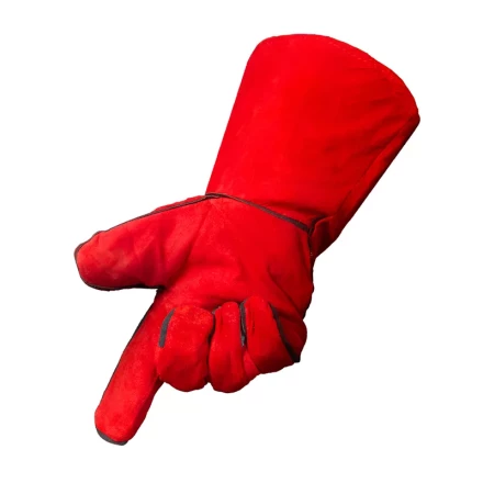 Краги спилковые красные Foxweld купить в Ханты-Мансийске