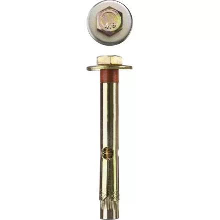 Болт анкерный ЗУБР с пластиковым кольцом, желтопассивированный, 10х100мм, ТФ2, 20шт 4-302312-10-100 купить в Ханты-Мансийске