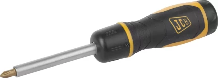 Набор JCB: Отвертка реверсивная, с битами из хромомолибденовой стали, 7 предм.: SL 5, 6мм; PH№ 1, 2; PZ№ 1, 2 JSD025 купить в Ханты-Мансийске