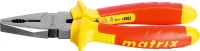 Плоскогубцы комбинированные Insulated 160мм двухкомпонентные рукоятки MATRIX PROFESSIONAL 16901