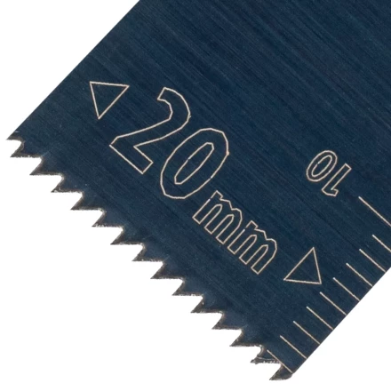 Насадка для МФИ режущая пазовая прямая, HCS, по дереву, 20 х 1.4 мм, мелкий зуб Denzel 782309 купить в Ханты-Мансийске