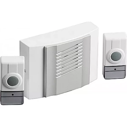 Звонок СВЕТОЗАР "ДУЭТ" радиочастотный беспроводной, 4 мелодии, 2 кнопки, 4,5В SV-58068 купить в Ханты-Мансийске