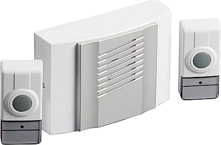 Звонок СВЕТОЗАР "ДУЭТ" радиочастотный беспроводной, 4 мелодии, 2 кнопки, 4,5В SV-58068 купить в Ханты-Мансийске