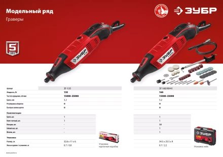 Гравер электрический + насадки ЗГ-160 КН41 серия МАСТЕР купить в Ханты-Мансийске
